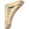 Ekena Millwork Thorton Slat Rough Sawn Bracket w/ Offset Brace, Douglas Fir, 6"W x 22"D x 26"H BKT0604X22X26THR06RDF - alternate 1